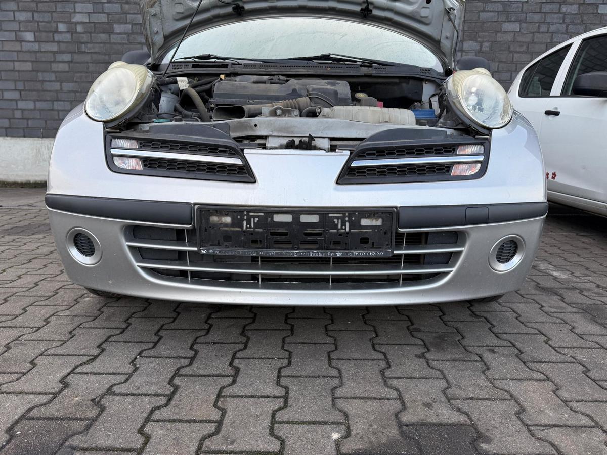 Nissan Micra K12 original Sto&szlig;stange Sto&szlig;f&auml;nger KY0 Silver Facelift BJ06